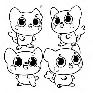 Cute Pikwik Pack Characters Coloring Page 61324-48532