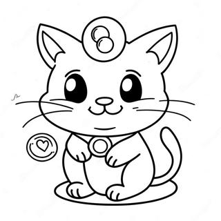 Cute Meowth With A Coin Coloring Page 61334-48533