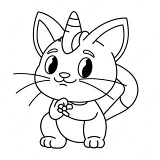 Cute Meowth With A Coin Coloring Page 61334-48534