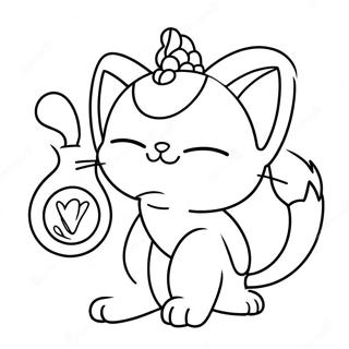 Cute Meowth With A Coin Coloring Page 61334-48535