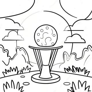 Disc Golf Coloring Page 61343-48537