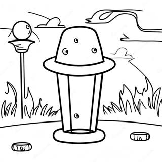 Disc Golf Coloring Page 61343-48538