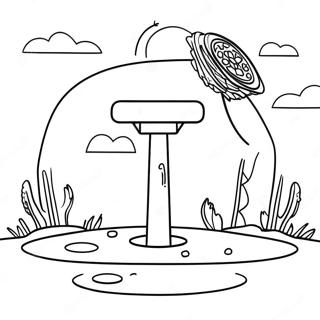 Disc Golf Coloring Page 61343-48540