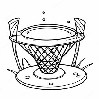 Colorful Disc Golf Basket Coloring Page 61344-48559