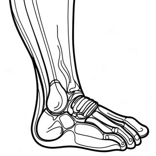 X Ray Foot Coloring Page 61404-48586