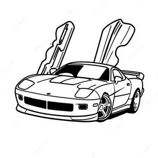 Fast And Furious Coloring Page 6140-4885