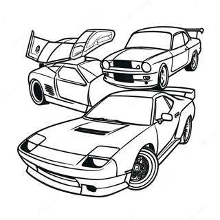 Fast And Furious Coloring Page 6140-4886