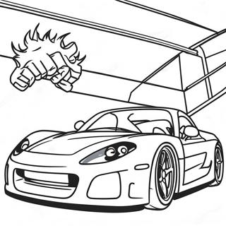 Fast And Furious Coloring Page 6140-4888