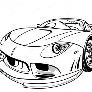 Dominic Toretto With Racing Car Coloring Page 6141-4892