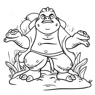 Jiraiya Summoning Toads Coloring Page 61444-48626