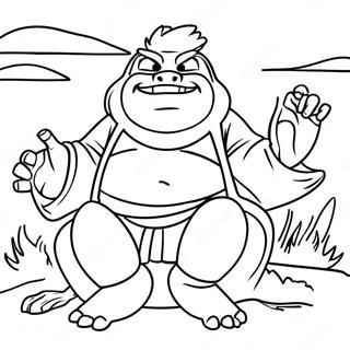 Jiraiya Summoning Toads Coloring Page 61444-48628