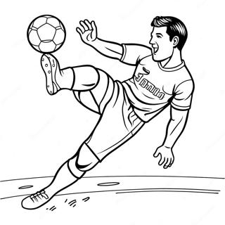 Realistic Football Coloring Pages