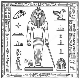 Ancient Egyptian Hieroglyphs Coloring Page 61534-48684