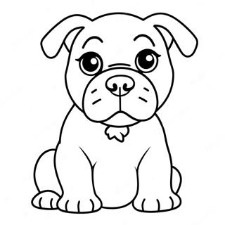 American Bulldog Puppy Coloring Page 61593-48749