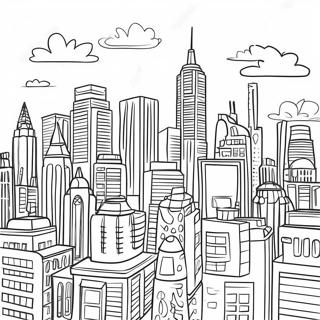 Cityscape Coloring Pages