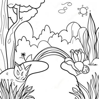 Botanical Garden Coloring Page 61633-48772