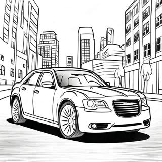 Chrysler 300 Luxury Car Coloring Page 61664-48796