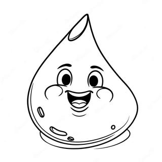 Hershey Kiss Coloring Pages