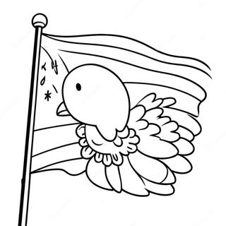 Turkey Country Flag Coloring Page 61703-48831