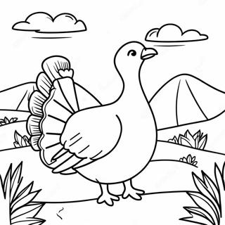 Beautiful Turkey Landscape Coloring Page 61704-48822