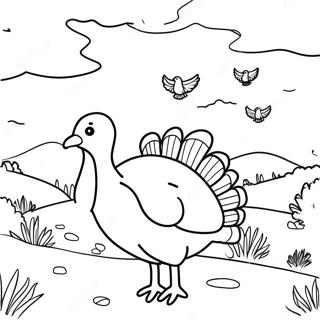 Beautiful Turkey Landscape Coloring Page 61704-48823