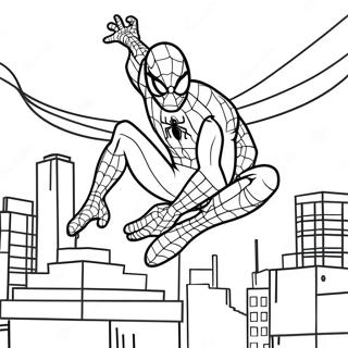 ホームカミングスパイダーマン 塗り絵ページ