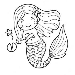 Pregnant Mermaid Underwater Scene Coloring Page 61733-48846