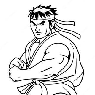 Ryu Coloring Pages