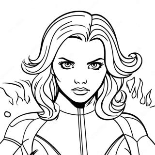 Black Widow Coloring Pages