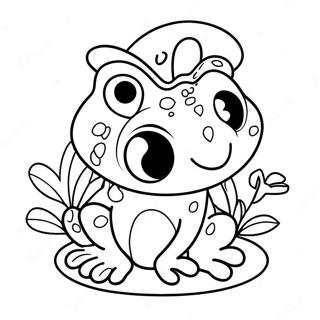 Sweet Frog Coloring Pages