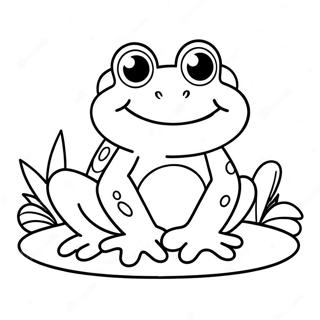 Sweet Frog Coloring Page 61843-48930