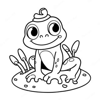 Sweet Frog Coloring Page 61843-48932