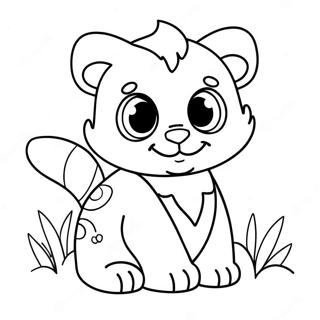 Zhc Cute Animal Coloring Page 61854-48945