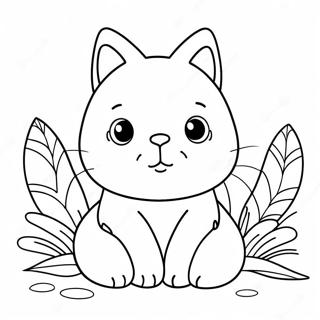 Zhc Cute Animal Coloring Page 61854-48946