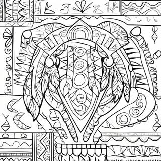 Colorful Southwest Native American Patterns Coloring Page 61924-48994