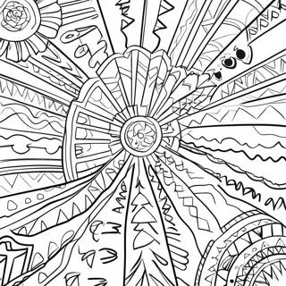 Colorful Southwest Native American Patterns Coloring Page 61924-48995