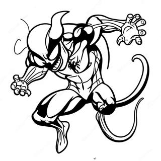 Venom Sonic In Action Coloring Page 61934-49021