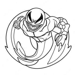 Venom Sonic In Action Coloring Page 61934-49023