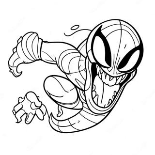 Venom Sonic In Action Coloring Page 61934-49024