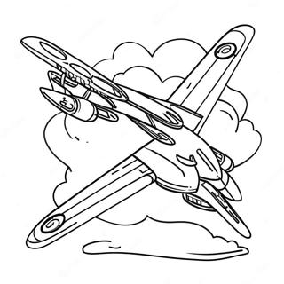 B2 Bomber Flying High Coloring Page 61944-49013