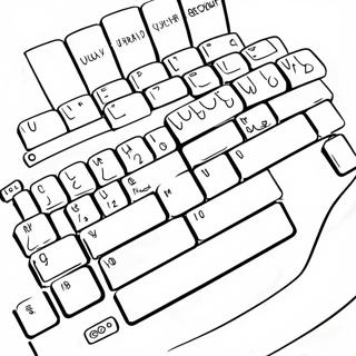 Keyboard Coloring Page 61953-49019