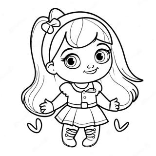 Cute Baby Bratz Fashion Coloring Page 61964-49034