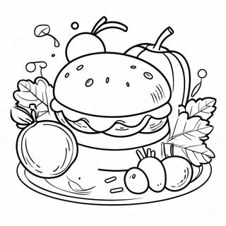 Simple Food Coloring Pages