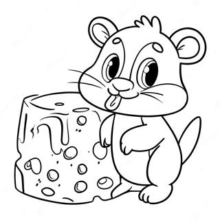 Gus Gus With Cheese Coloring Page 62044-49085