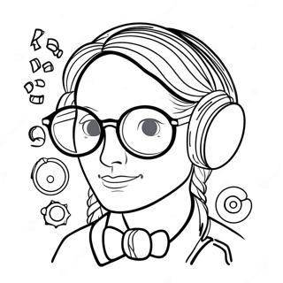 Nerdy Coloring Page 62053-49091