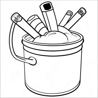 Paint Bucket Clipart Coloring Page 62063-49097