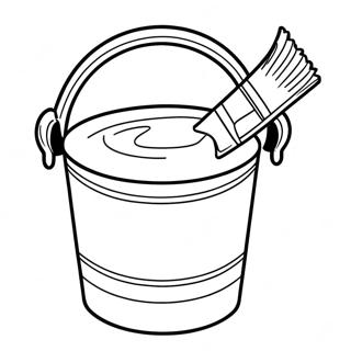 Paint Bucket Clipart Coloring Page 62063-49100