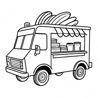 Food Truck Coloring Pages