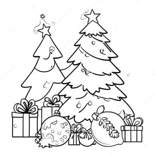 German Christmas Tree Coloring Page 62103-49151