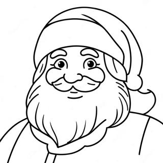 Festive German Santa Claus Coloring Page 62104-49153